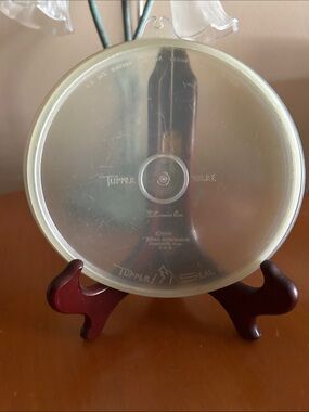 Vintage Tupperware Translucent Round Plastic Lid